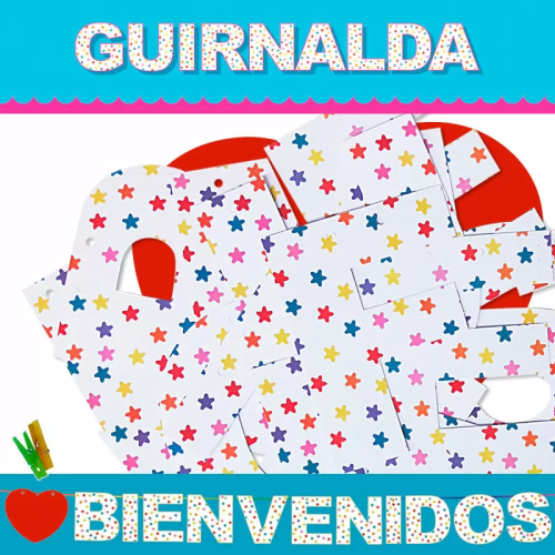 GUIRNALDA BIENVENIDOS (CARTULINA 220gr)