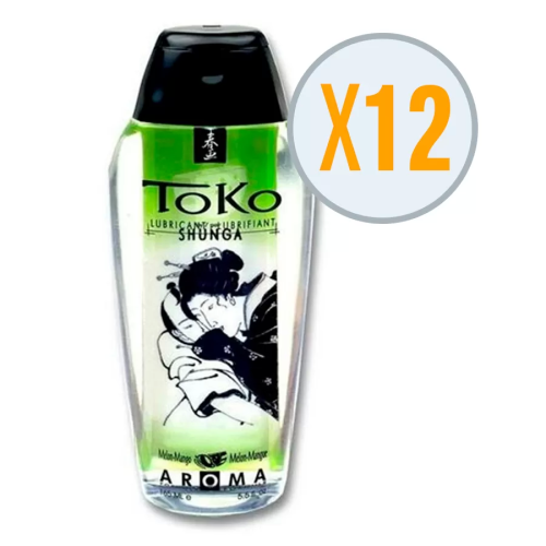 SHUNGA TOKO AROMA LUBRICANTE MELON Y MANGO (X 12 UDS)