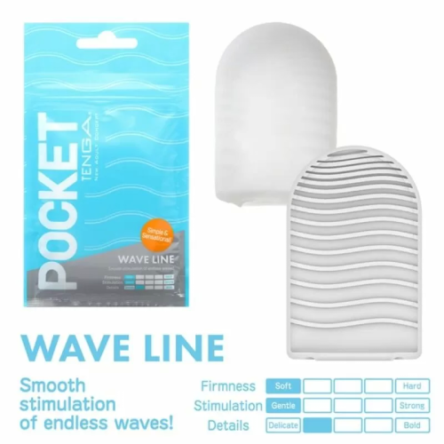 TENGA WAVE LINE MASTURBADOR POCKET