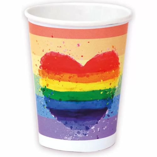 PRIDE - SET 8 VASOS BANDERA LGBT