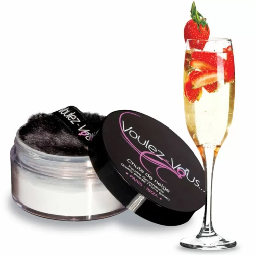 VOULEZ-VOUS POLVOS COMESTIBLES SABOR FRESAS CON CHAMPAGNE 25 GR