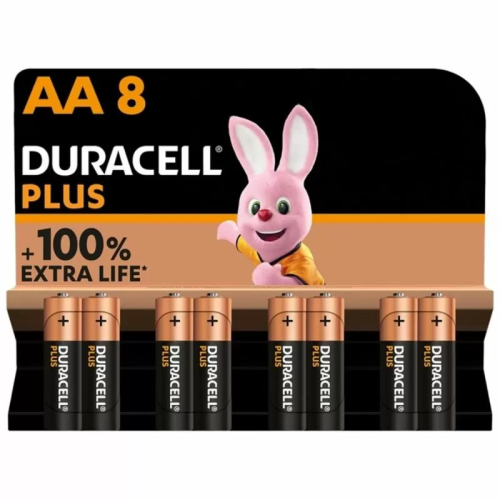 DURACELL PLUS POWER 100 PILA ALCALINA AA LR6 BLISTER*8